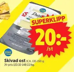 ICA Supermarket ICA Skivad ost erbjuda