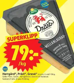 ICA Supermarket ARLA Herrgård, präst, grevé erbjuda