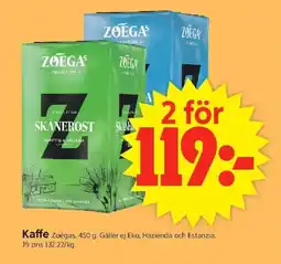 ICA Supermarket ZOÉGAS Kaffe erbjuda