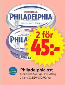 ICA Supermarket PHILADELPHIA Ost erbjuda