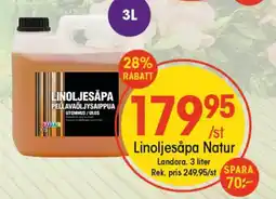 EKO LANDORA Linoljesåpa natur erbjuda