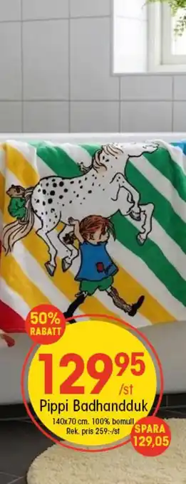 EKO Pippi badhandduk erbjuda
