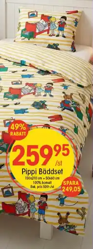 EKO Pippi bäddset erbjuda
