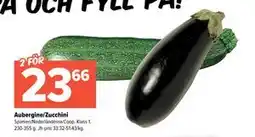 Coop Extra Aubergine/Zucchini erbjuda
