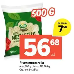 Coop Extra Riven mozzarella erbjuda