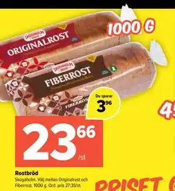 Coop Extra Rostbröd erbjuda