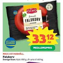 Coop Forum SCAN Falukorv erbjuda