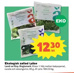 Coop Forum Ekologisk sallad i påse erbjuda