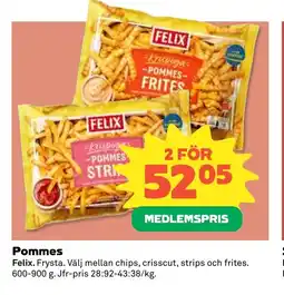 Coop Forum FELIX Pommes erbjuda