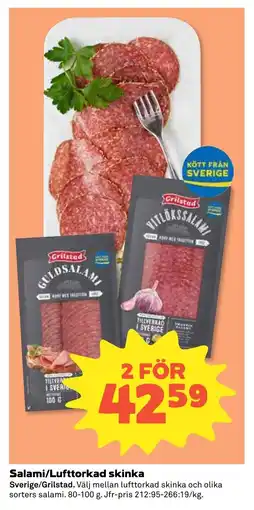 Coop Forum GRILSTAD Salami/lufttorkad skinka erbjuda