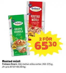 Coop Forum FREBACO KVARN Rostad müsli erbjuda