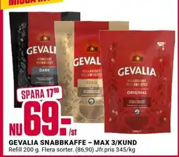 ÖoB GEVALIA SNABBKAFFE erbjuda