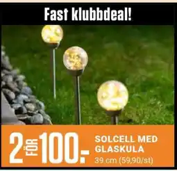 ÖoB SOLCELL MED GLASKULA erbjuda