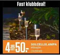 ÖoB SOLCELLSLAMPA erbjuda