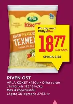 Willys Riven Ost erbjuda