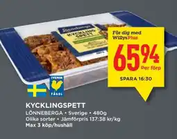 Willys KYCKLINGSPETT erbjuda