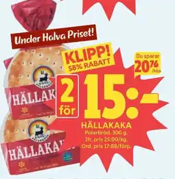 Ica Hajen Lagpris POLARBRÖD Hällakaka erbjuda