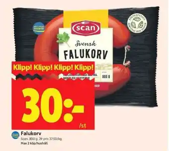 ICA Supermarket Falukorv erbjuda
