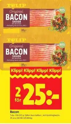 ICA Supermarket BACON erbjuda