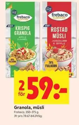 ICA Supermarket Granola, Müsli erbjuda