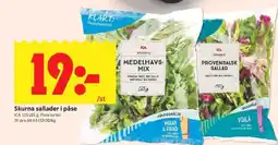 ICA Supermarket Skurna sallader i påse erbjuda