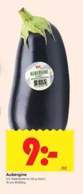 ICA Supermarket Aubergine erbjuda