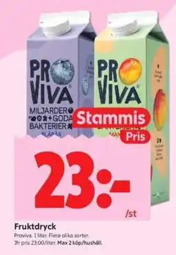 ICA Supermarket FRUKTDRYCK erbjuda