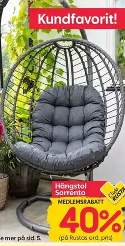 Rusta Hängstol Sorrento erbjuda