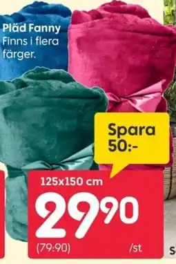 Rusta Pläd Fanny erbjuda