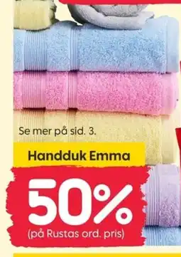 Rusta Handduk Emma erbjuda