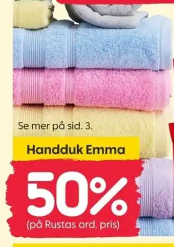 Rusta Handduk Emma erbjuda