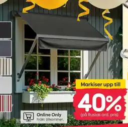 Rusta Markiser upp till erbjuda