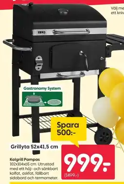 Rusta Kolgrill Pampas erbjuda