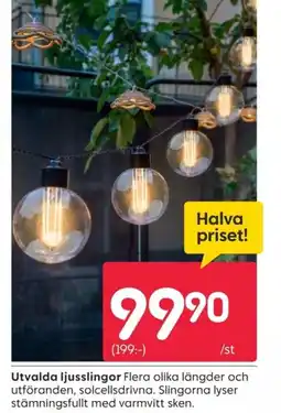 Rusta Utvalda ljusslingor erbjuda