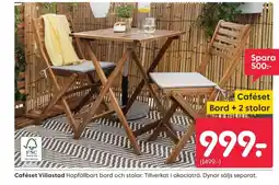 Rusta Caféset Villastad erbjuda