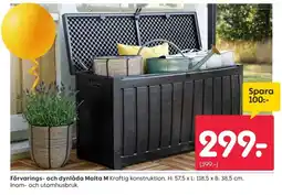 Rusta Förvarings- och dynlåda Malta M erbjuda