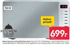 Rusta Mikrovågsugn med grill Kitchen Gear erbjuda