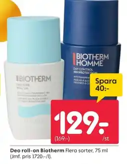 Rusta Deo roll-on Biotherm erbjuda