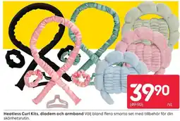 Rusta Heatless Curl Kits, diadem och armband erbjuda