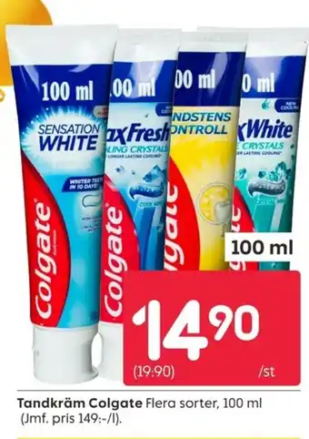 Rusta Tandkräm Colgate erbjuda