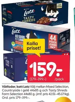 Rusta Våtfoder, katt Latz erbjuda