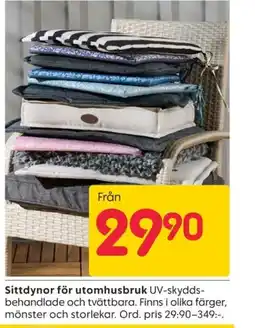 Rusta Sittdynor för utomhusbruk erbjuda