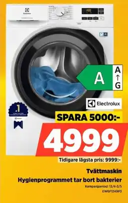 Power Electrolux Tvättmaskin EW6F1249P3 erbjuda