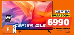 Power CEPTER 55" 4K QLED Google TV CR55XM6002A erbjuda