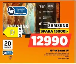 Power SAMSUNG 75" 4K Smart TV TQ75QN70FAUXX erbjuda