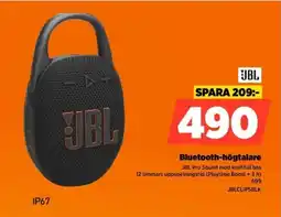 Power JBL Bluetooth-högtalare JBLCLIPSBLK erbjuda