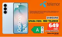 Power SAMSUNG Galaxy S26 256 GB SMS942BLBGEUB erbjuda