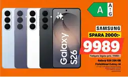 Power SAMSUNG Galaxy S26 256 GB SMS942BZVGEUB erbjuda