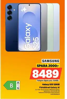 Power SAMSUNG Galaxy S25 128GB SMS931BDBDEUB erbjuda