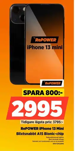 Power REPOWER iPhone 13 Mini RPIP13M128MN erbjuda